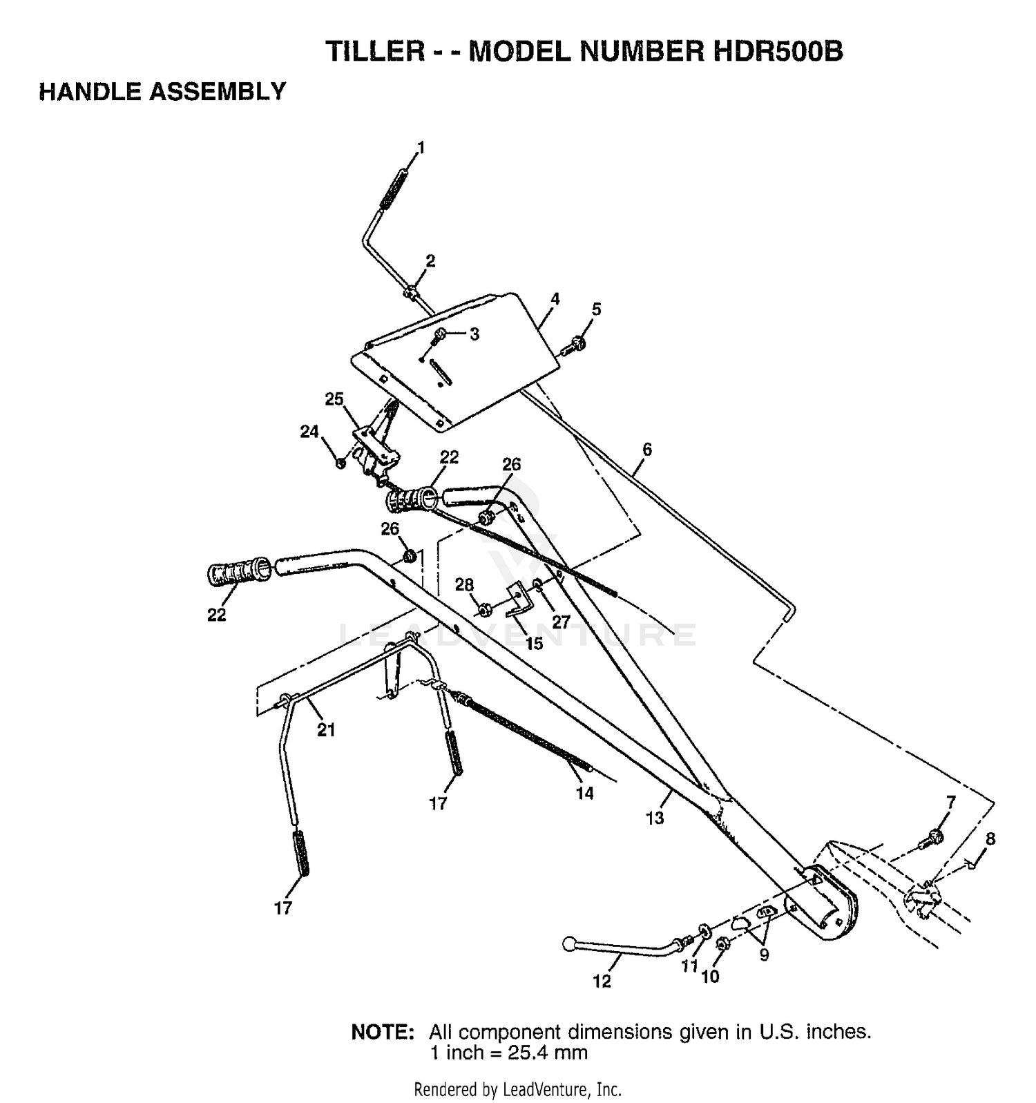 TILLER HANDLE ASSEMBLY