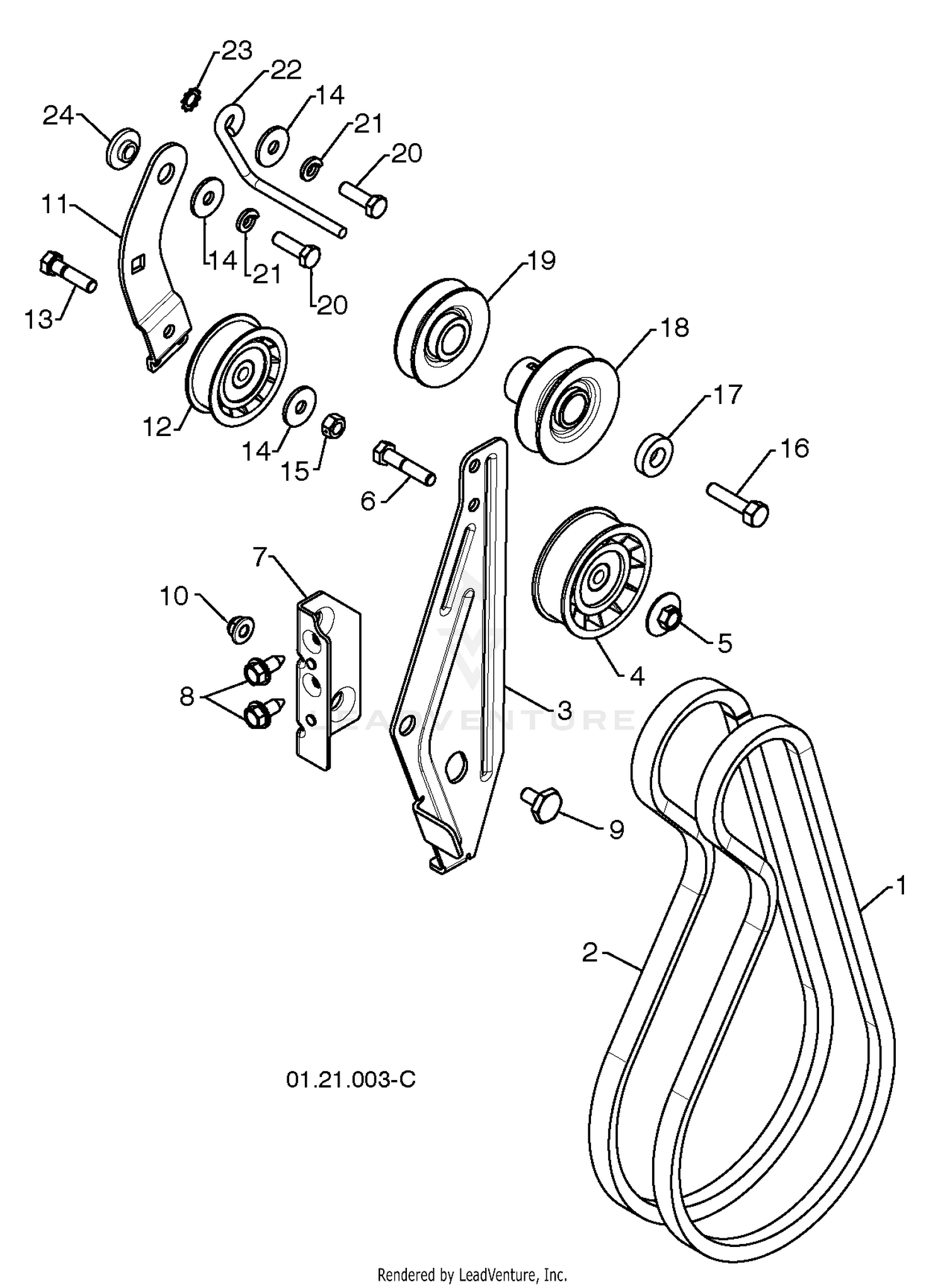 Chassis / Engine / Pulleys