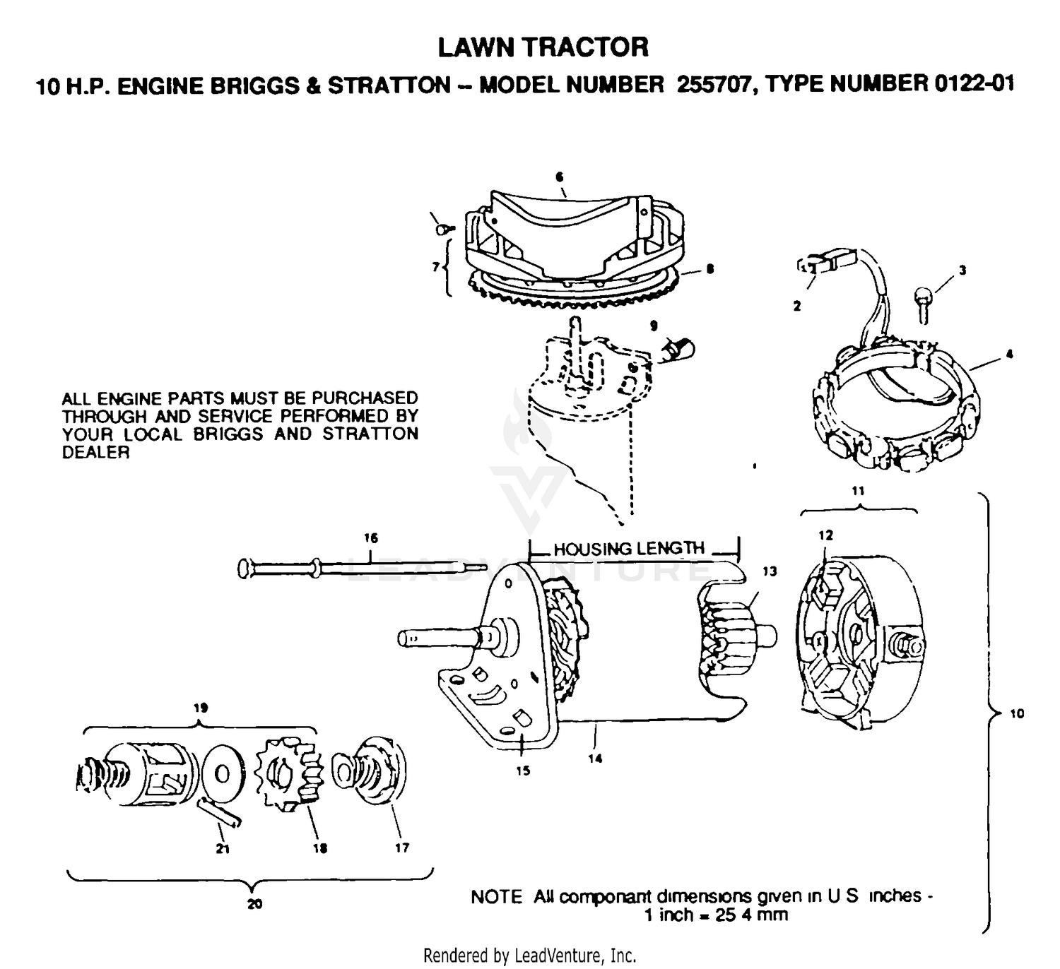ENGINE/BRIGGS AND STRATTON