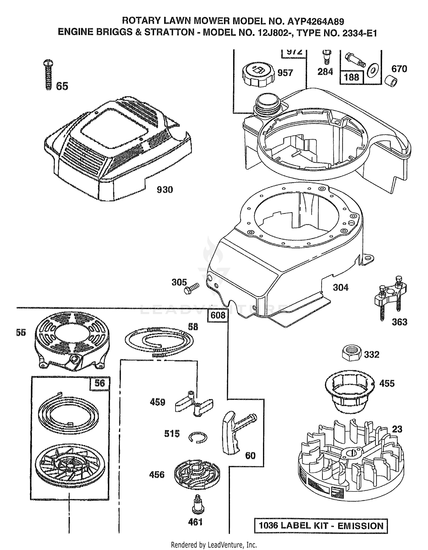 ENGINE BRIGGS AND STRATTON