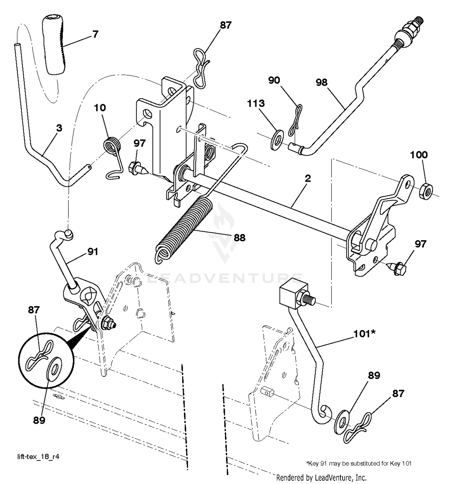 MOWER LIFT / DECK LIFT