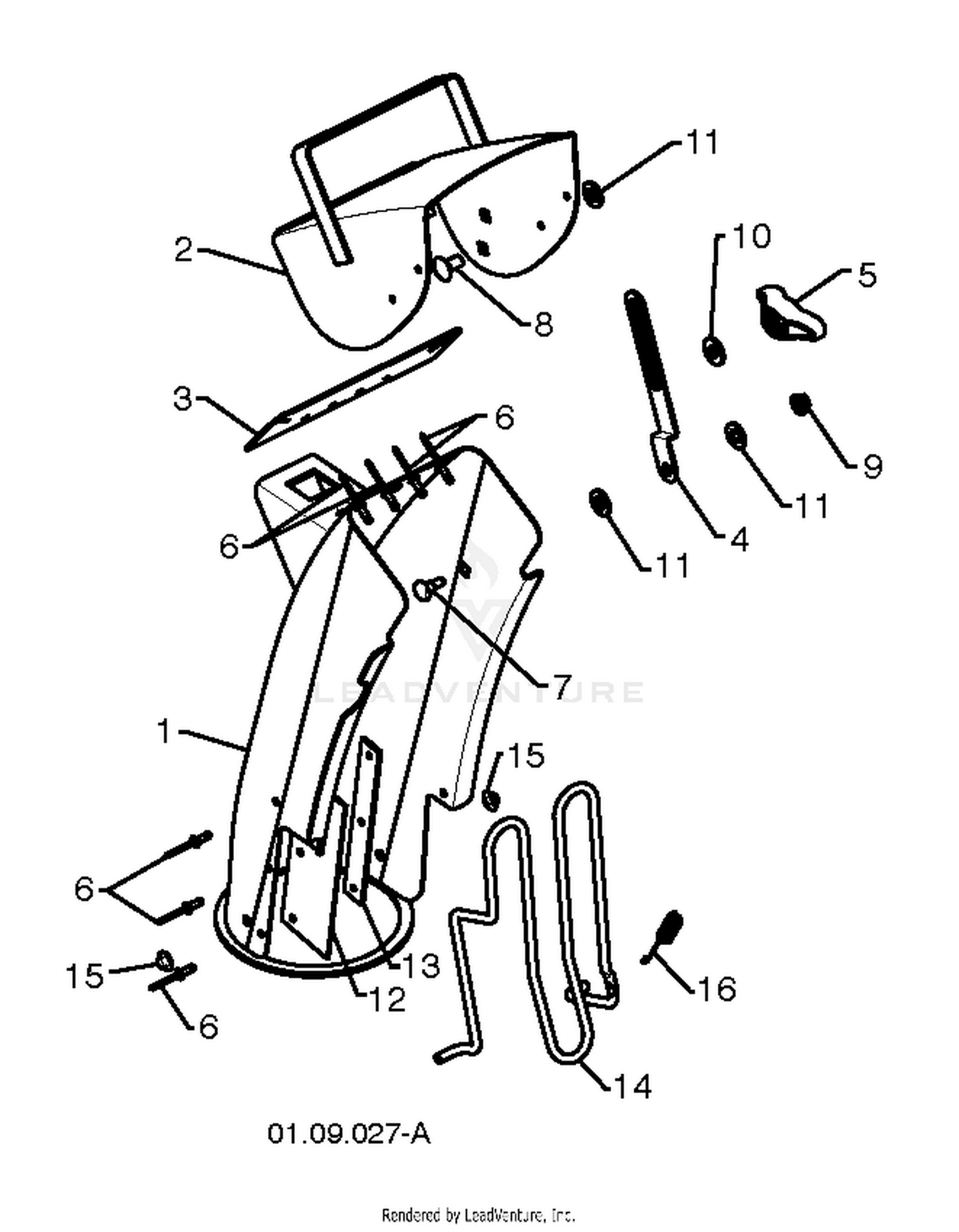 CONTROL PANEL DISCHARGE CHUTE