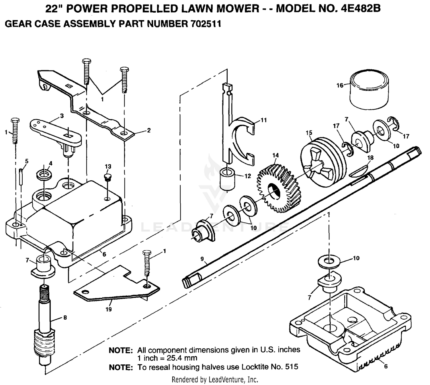 22" POWER PROPELLED MOWER