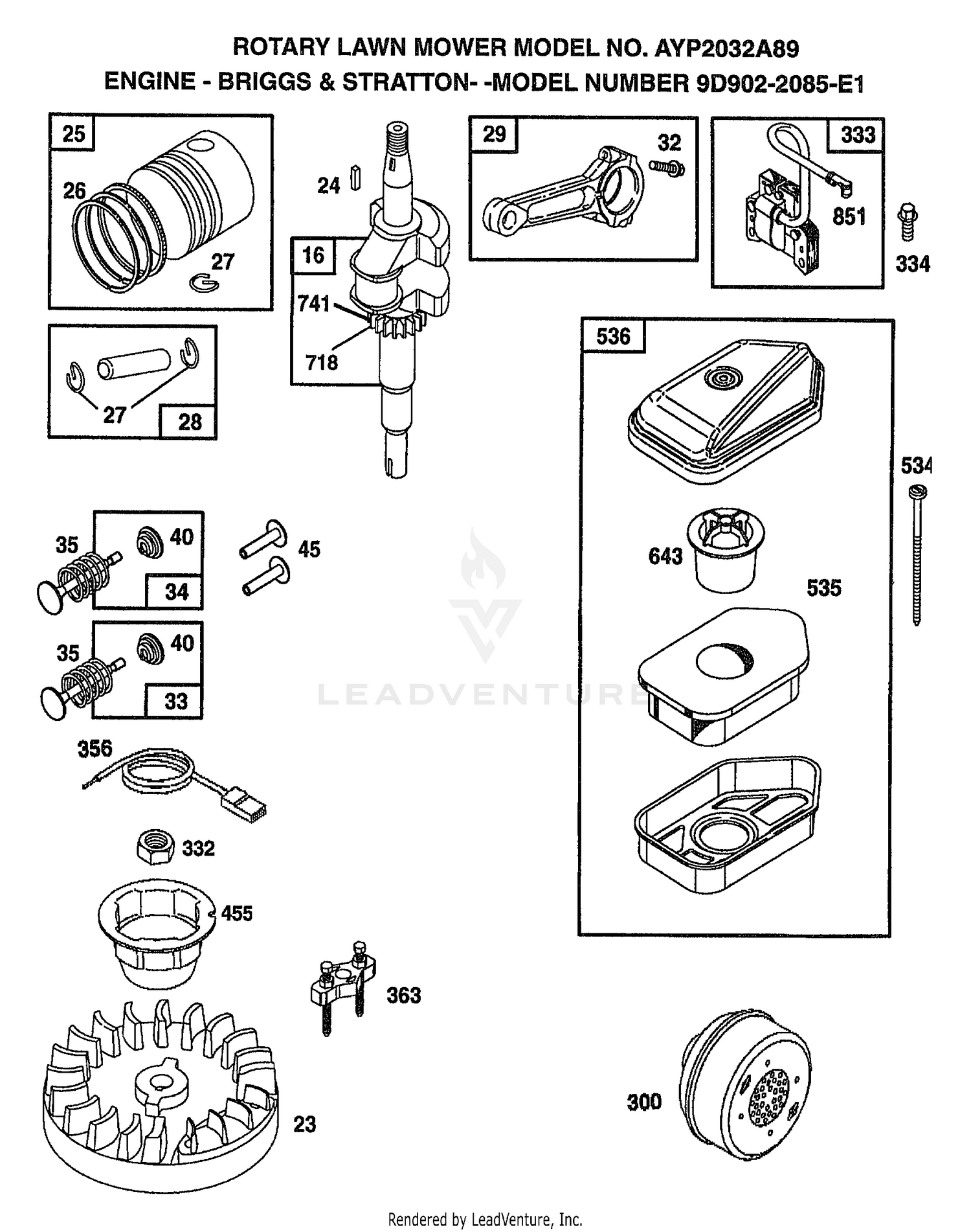 ENGINE BRIGGS AND STRATTON