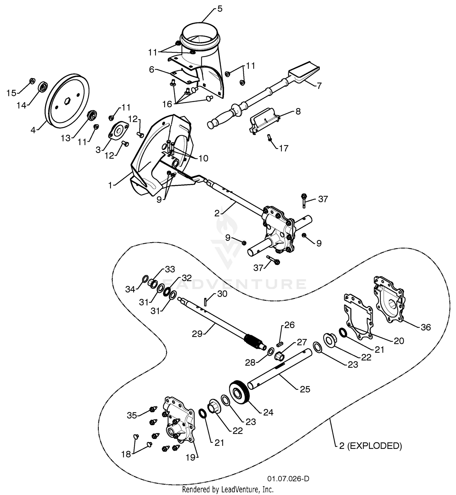 Auger Housing / Impeller Assembly