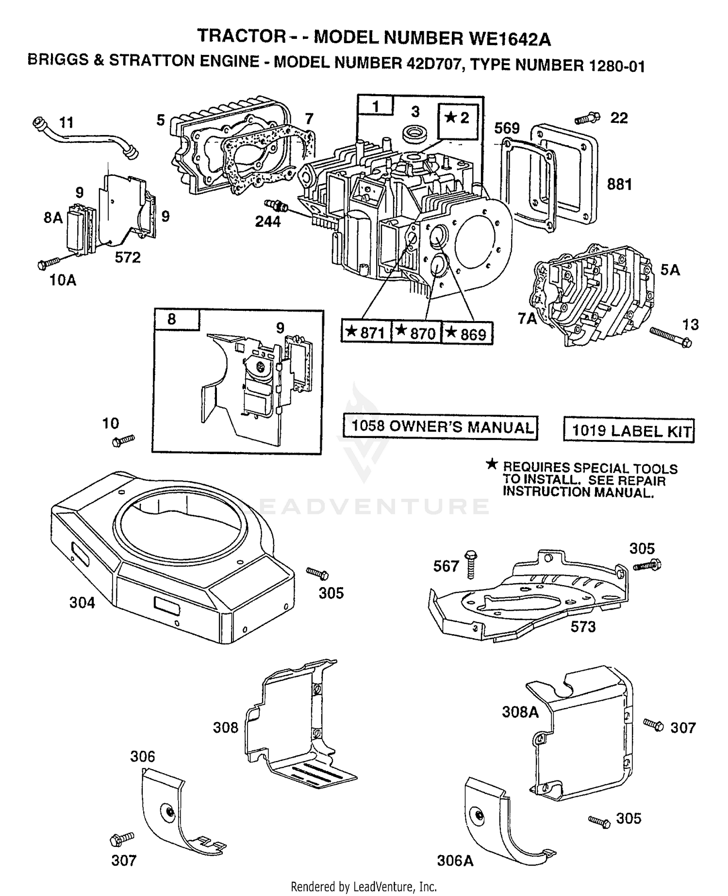 ENGINE/BRIGGS AND STRATTON