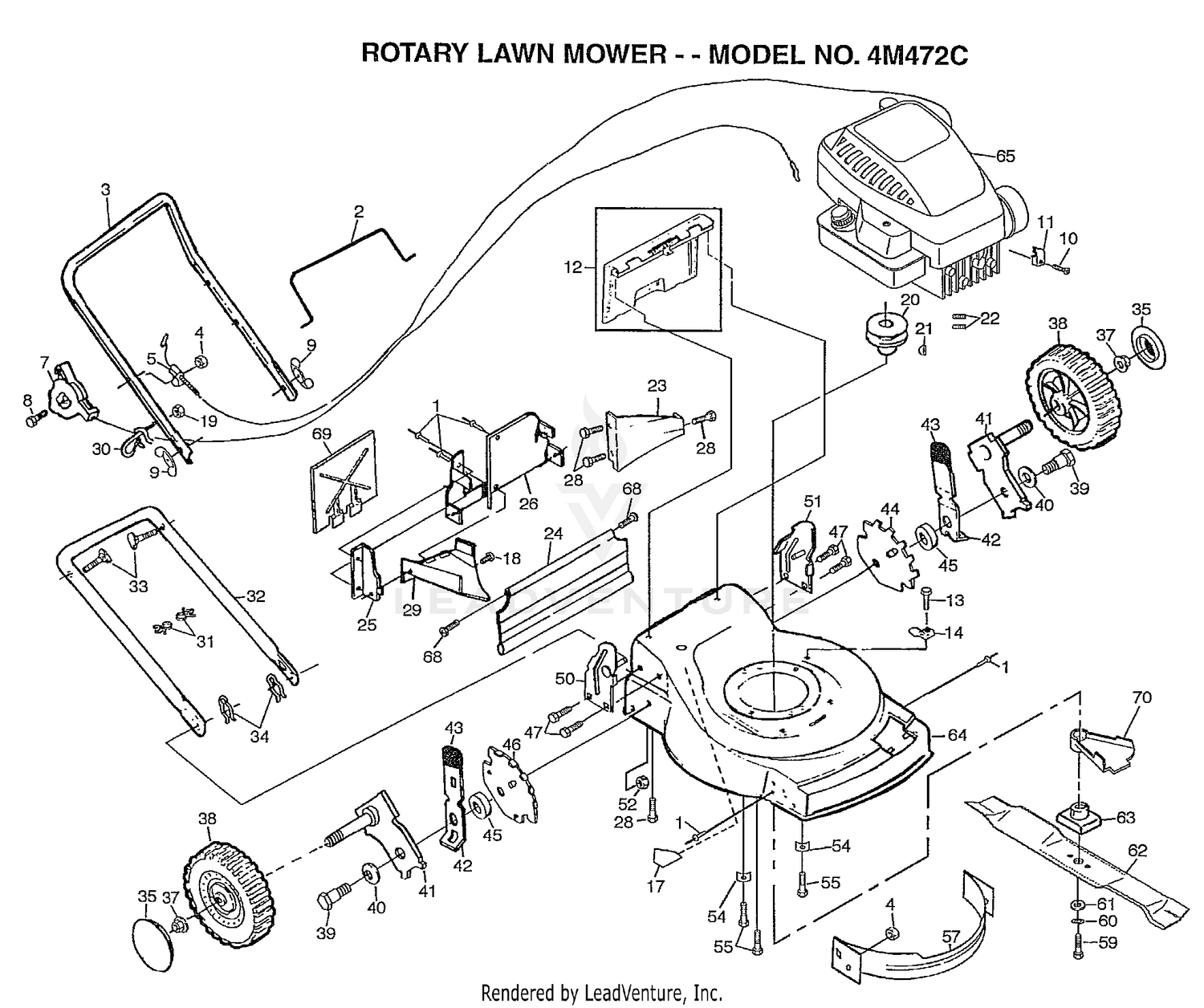 ROTARY LAWN MOWER