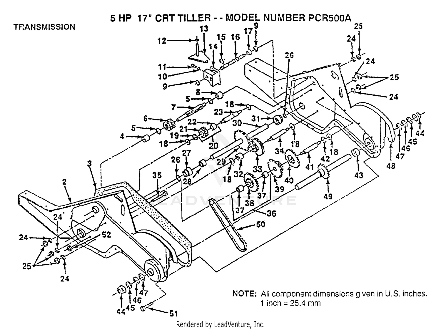 TRANSMISSION P/N BREAKOUT