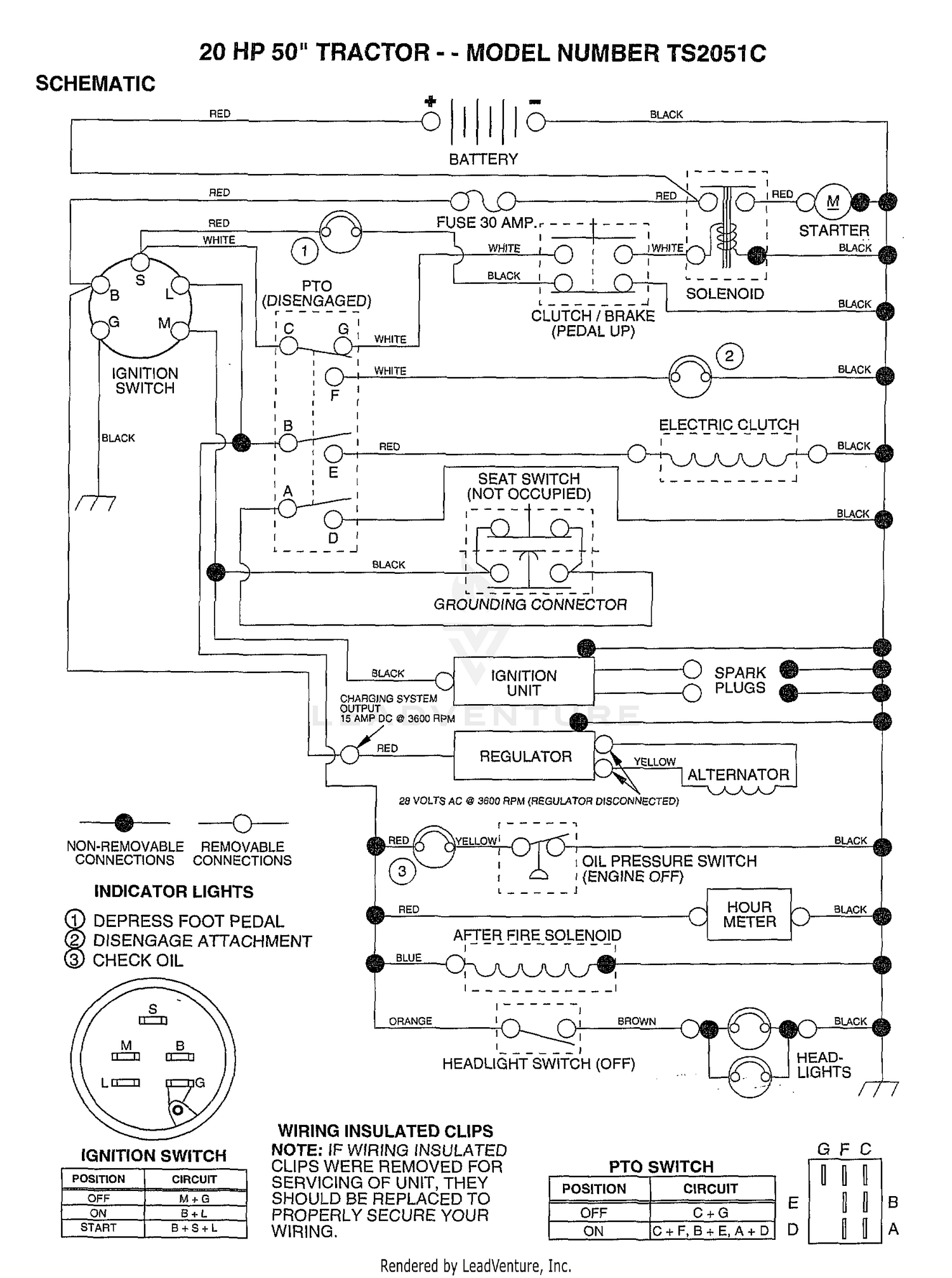 20HP 50"/SCHEMATIC