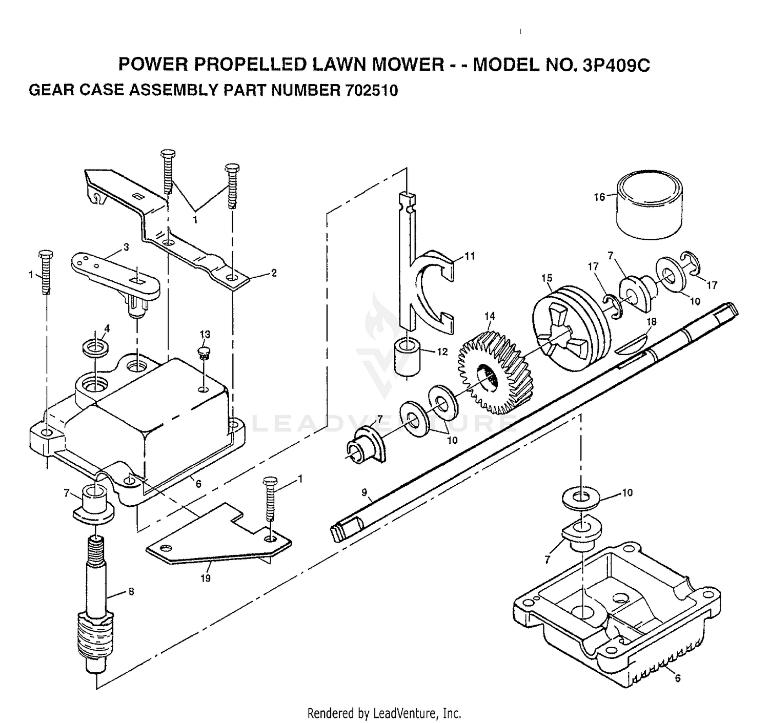 POWER PROPELLED LAWN MOWER