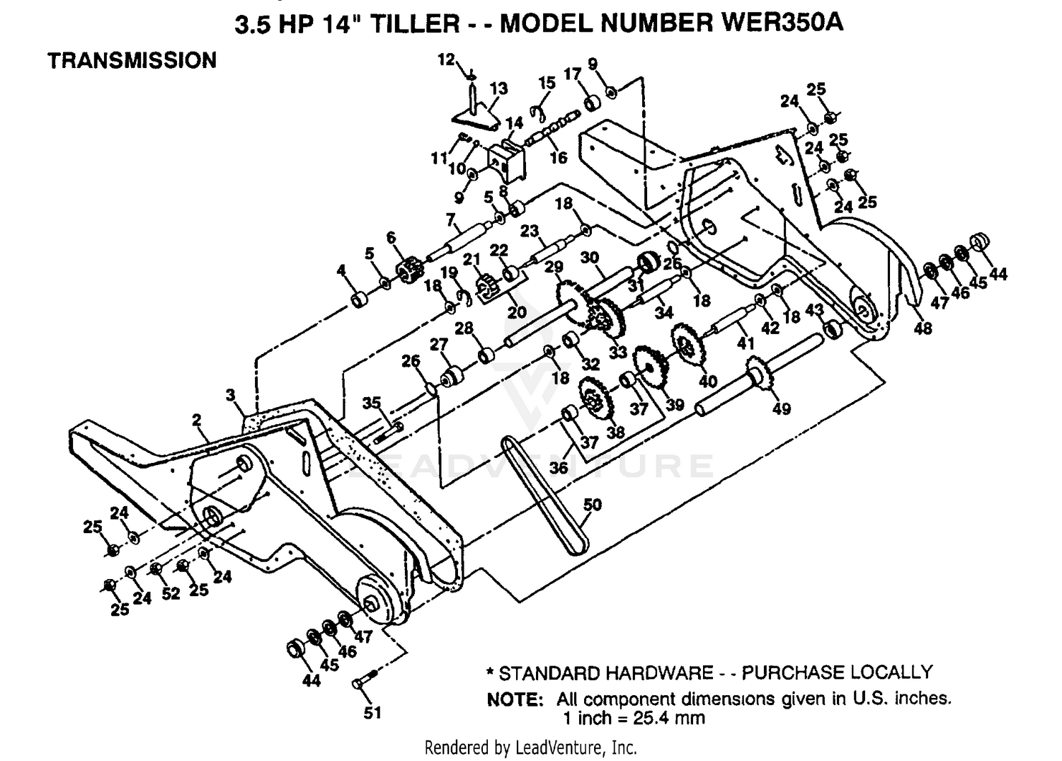 TRANSMISSION P/N BREAKOUT