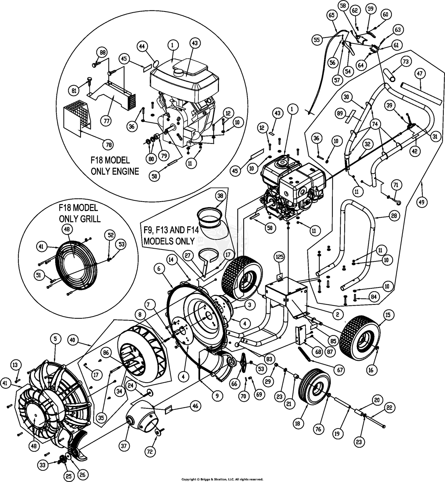 LEAF BLOWER PARTS DIAGRAMS