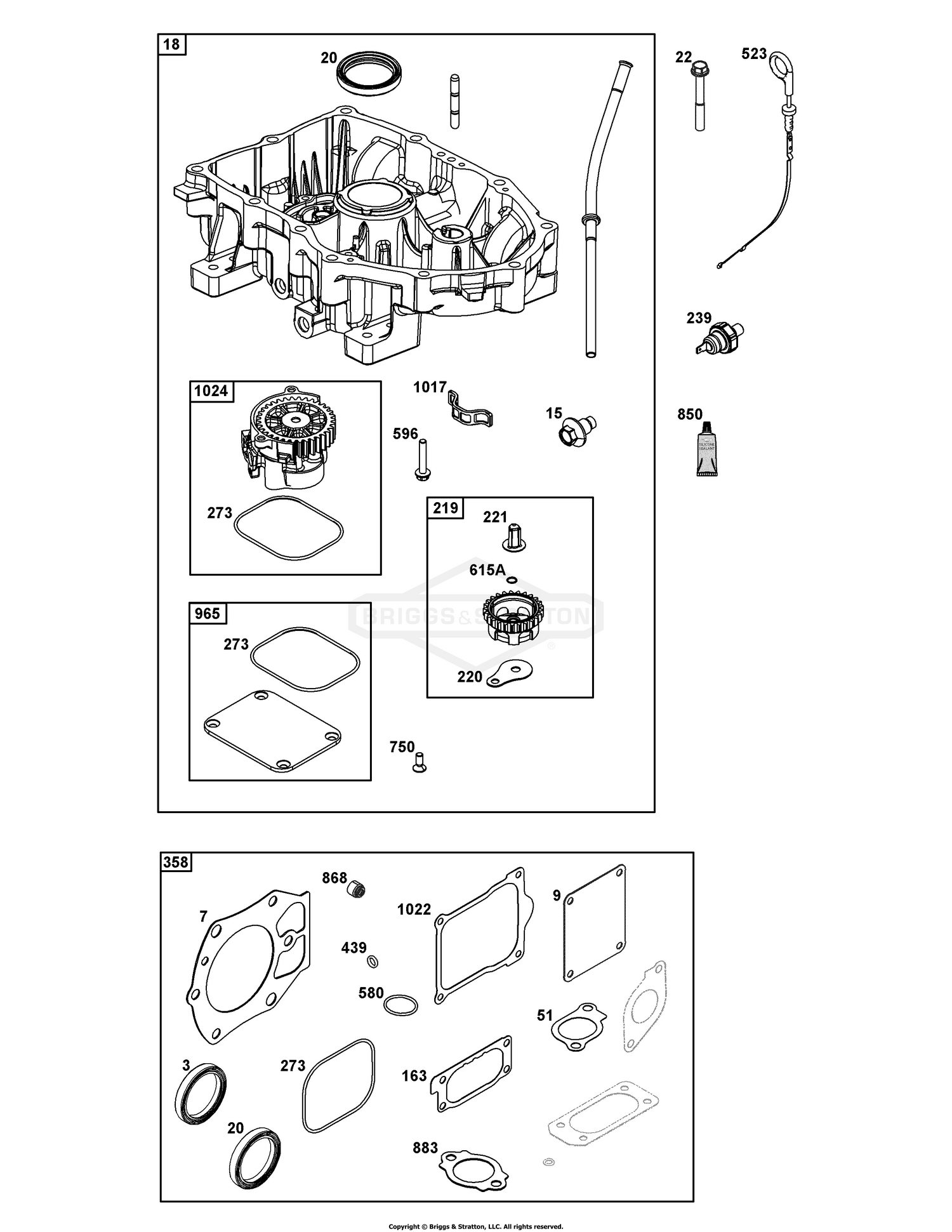 Crankcase Cover/Sump Group