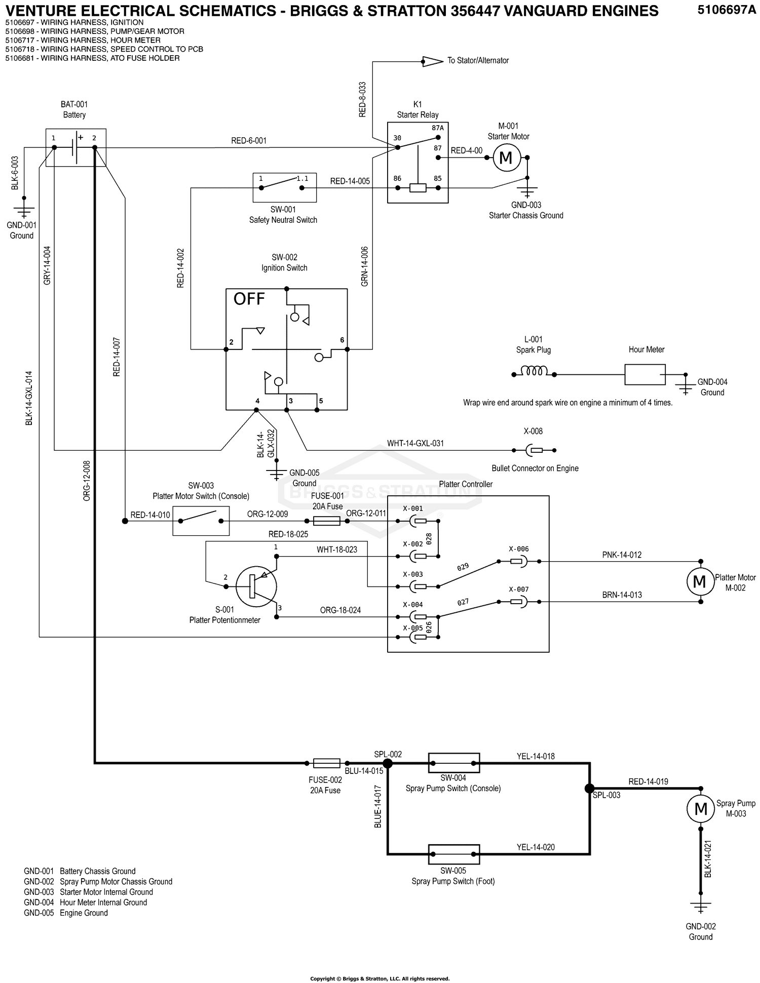 Electrical Schematic - Spray Pump Activation Circuit
