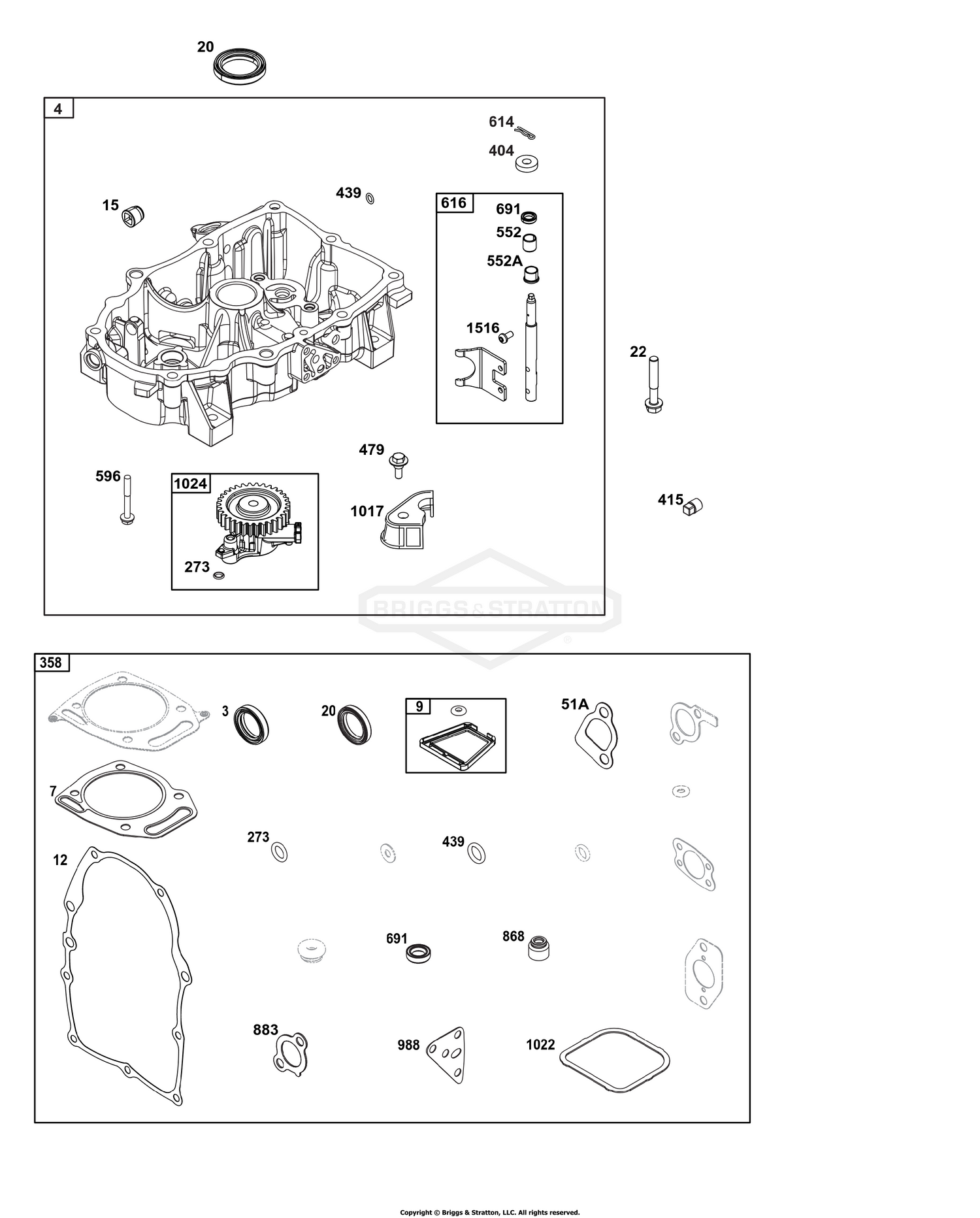 Crankcase Cover/Sump Group