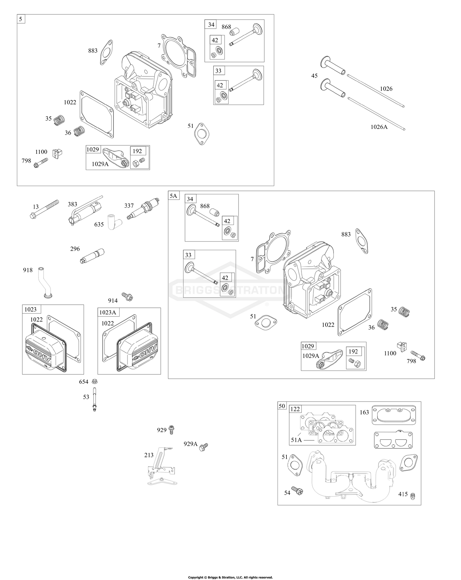 Cylinder Head, Rocker Arm Cover, Intake Manifold