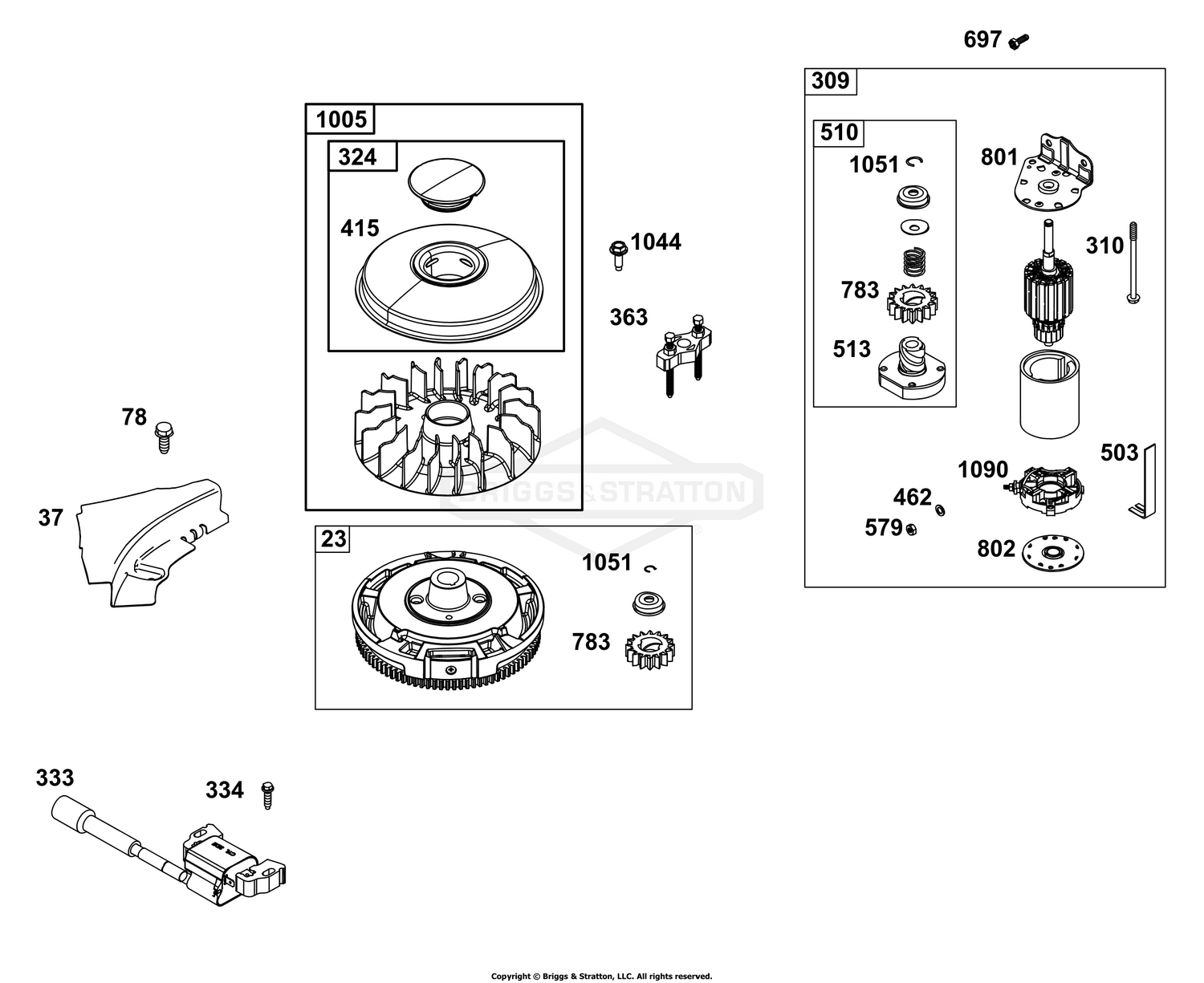 Flywheel, Ignition, and Starter Group