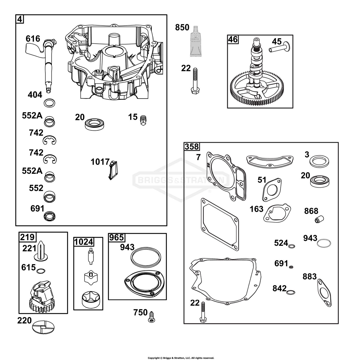 Crankcase Cover/Sump Group