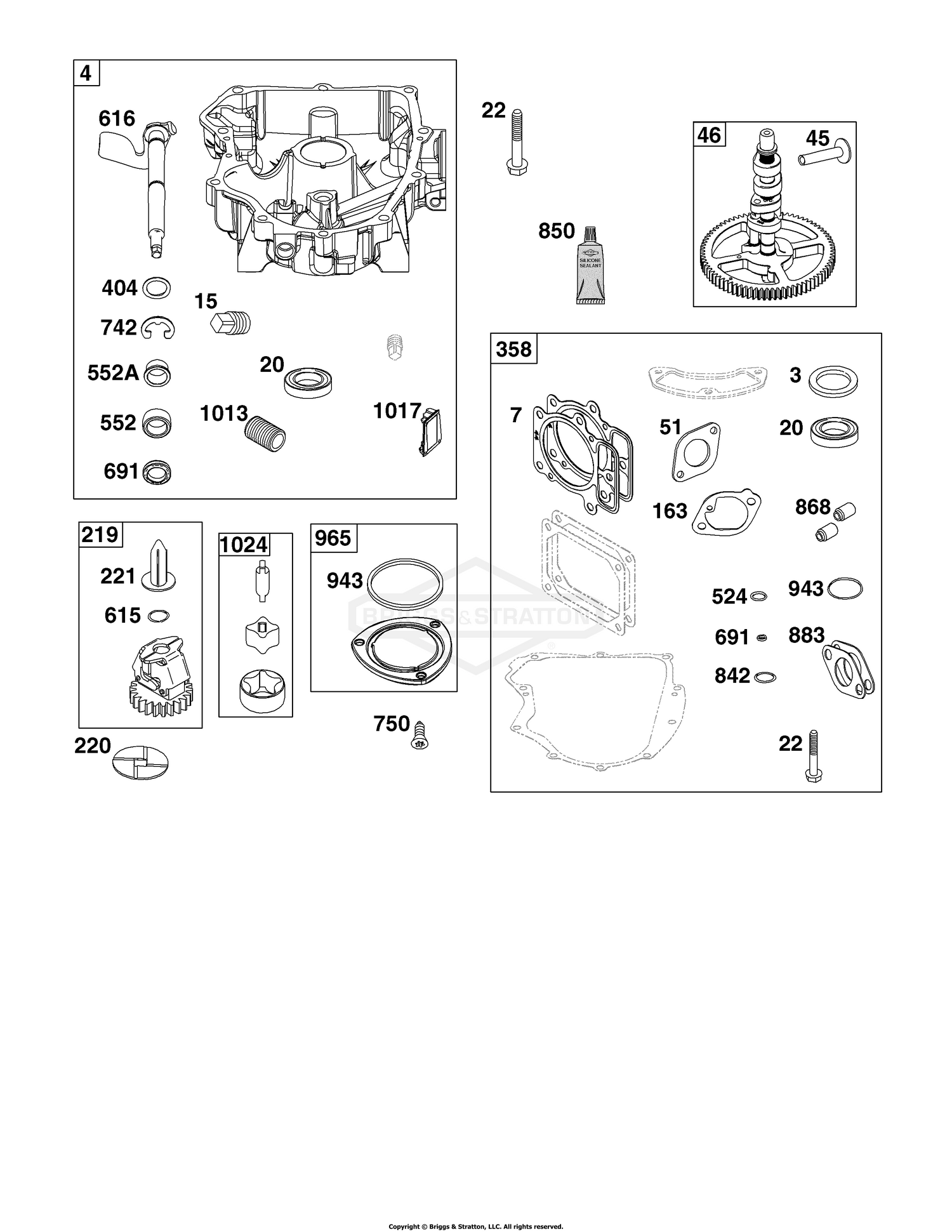 Crankcase Cover/Sump Group