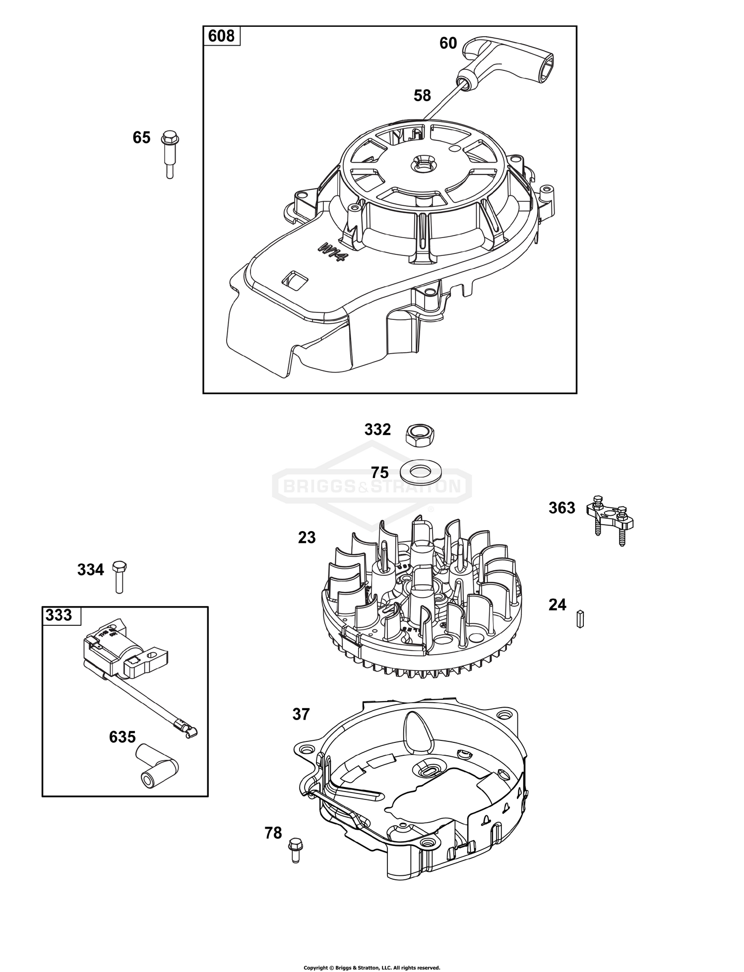 Flywheel, Ignition, and Starter Group