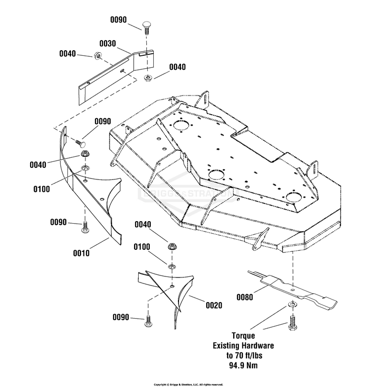 Ferris 5600898 Mulch Kit for ZTR w/ 61" Deck S/N 2015340577
