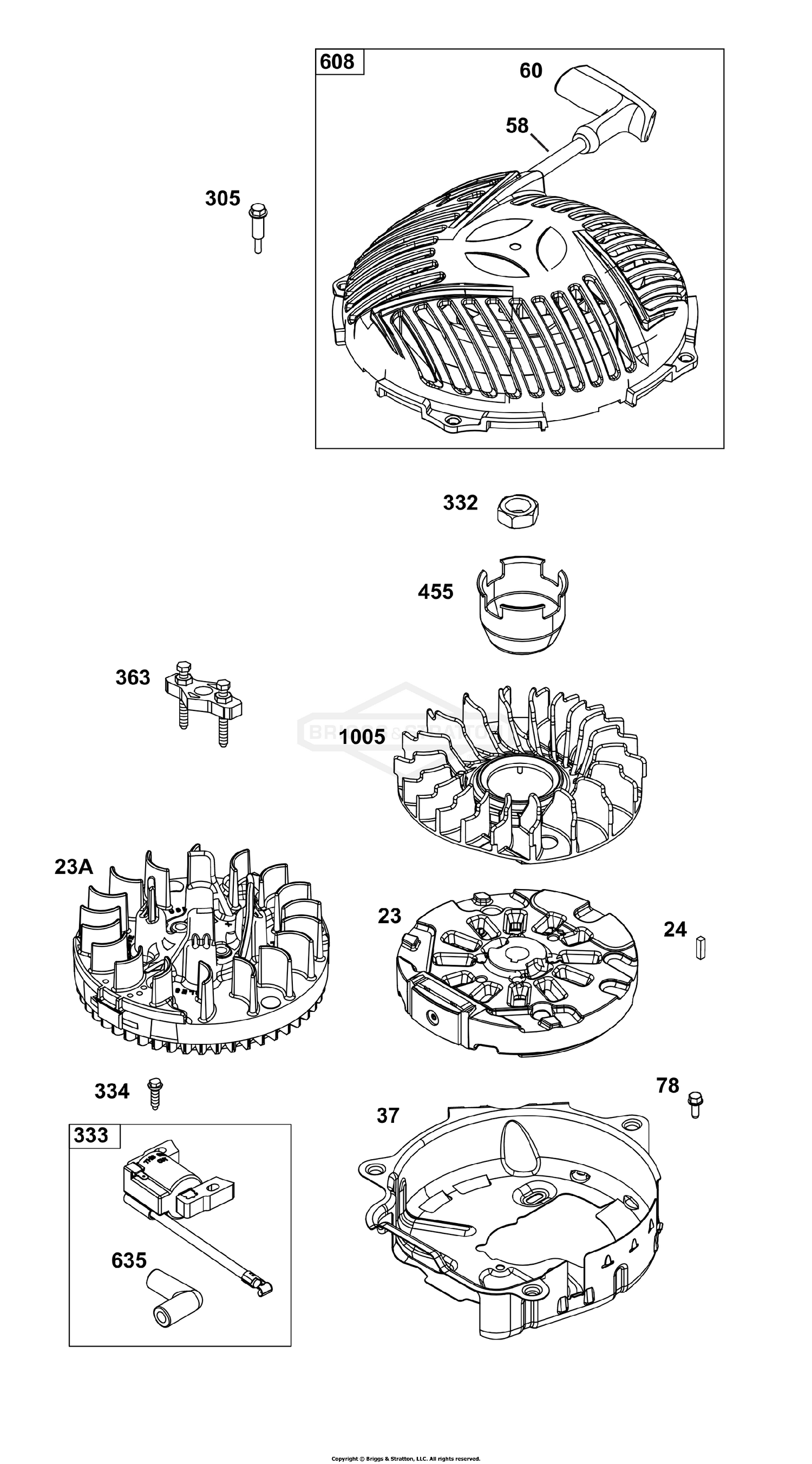 Flywheel, Ignition, and Starter Group