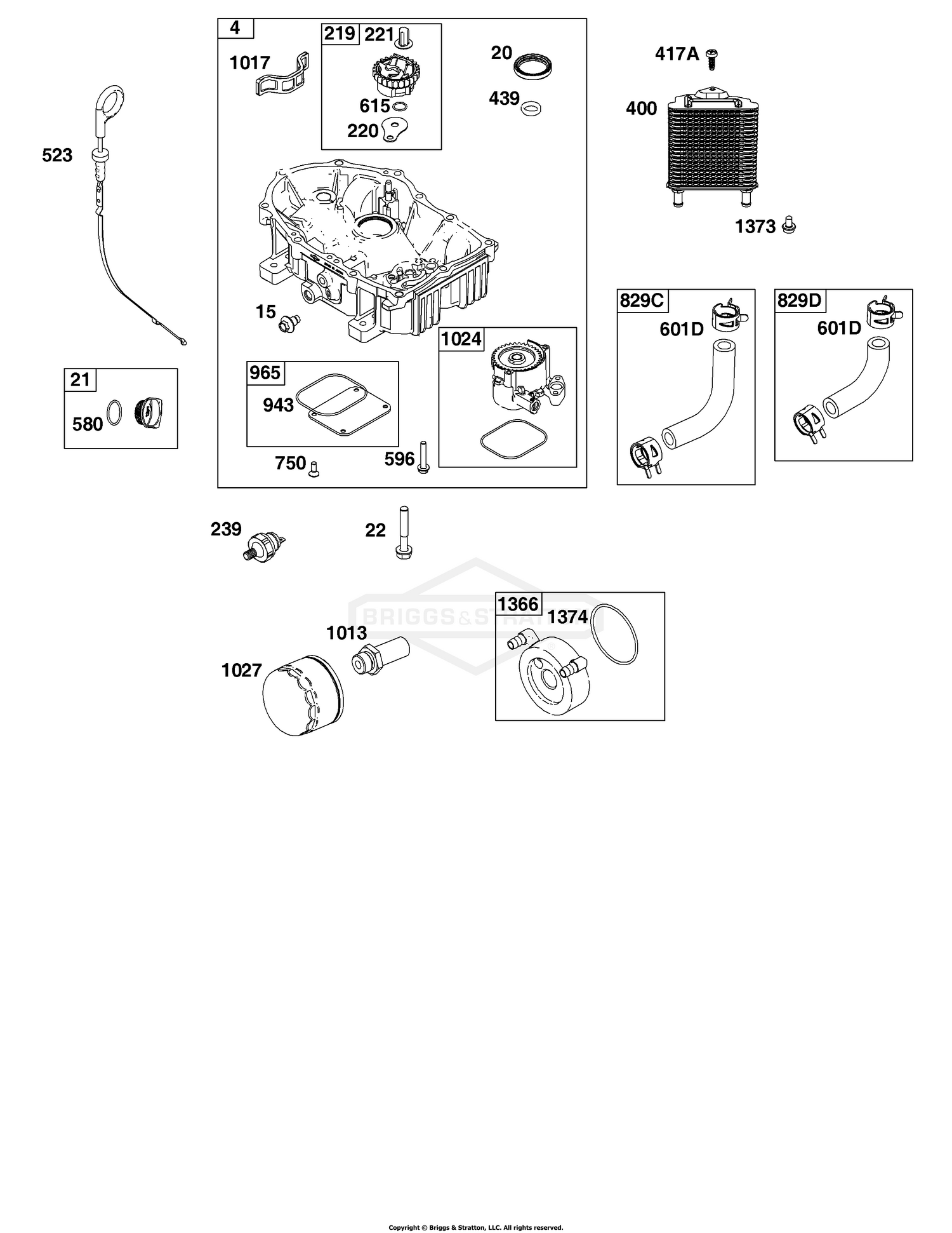 Crankcase Cover/Sump and Lubrication Group