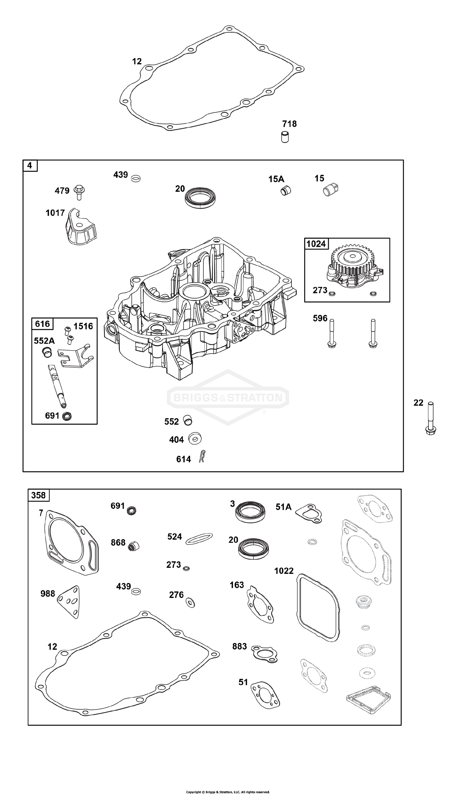 Crankcase Cover/Sump Group
