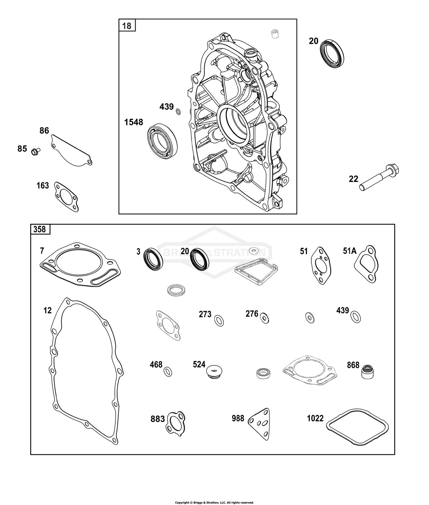 Crankcase Cover/Sump Group