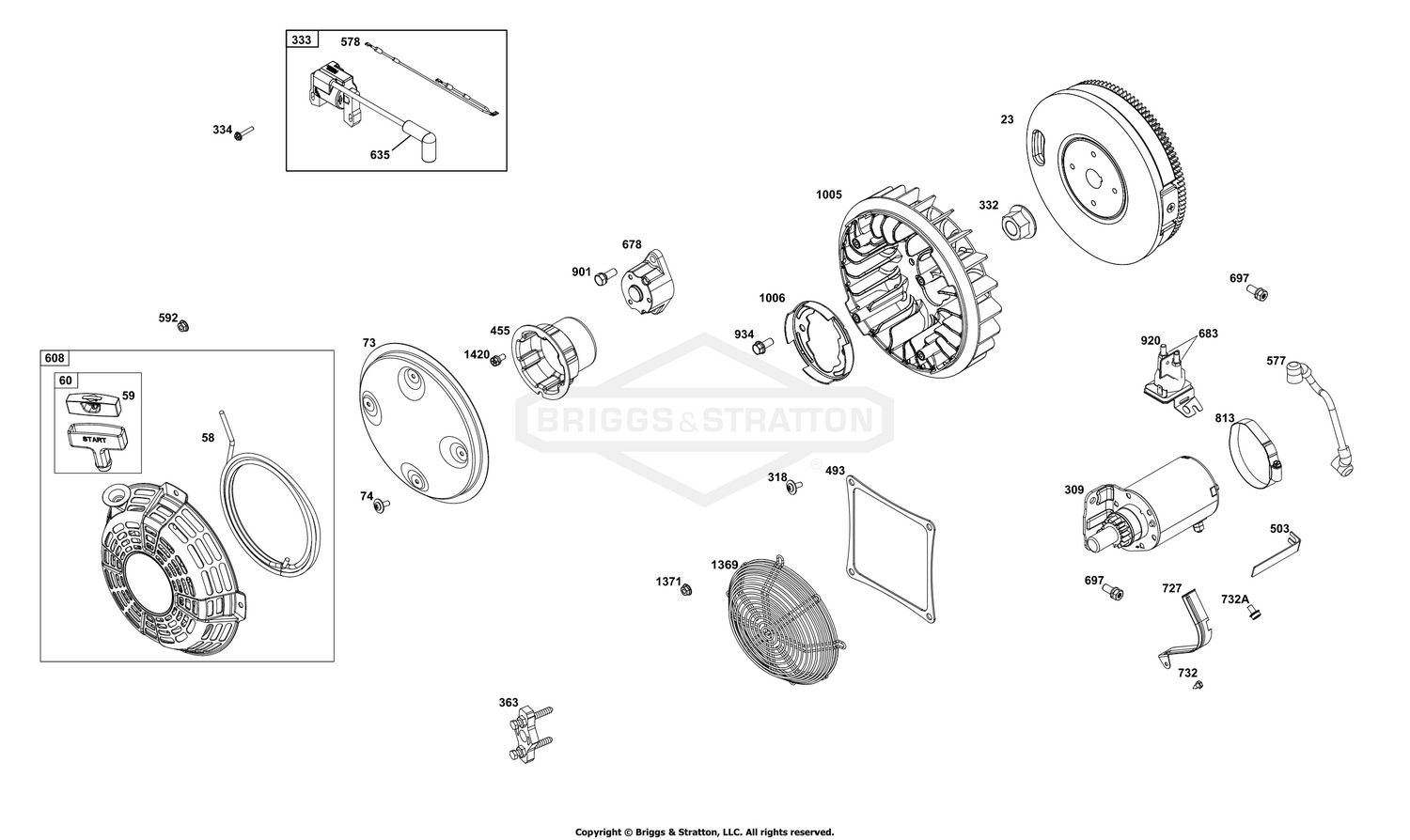 Flywheel, Ignition, and Starter Group