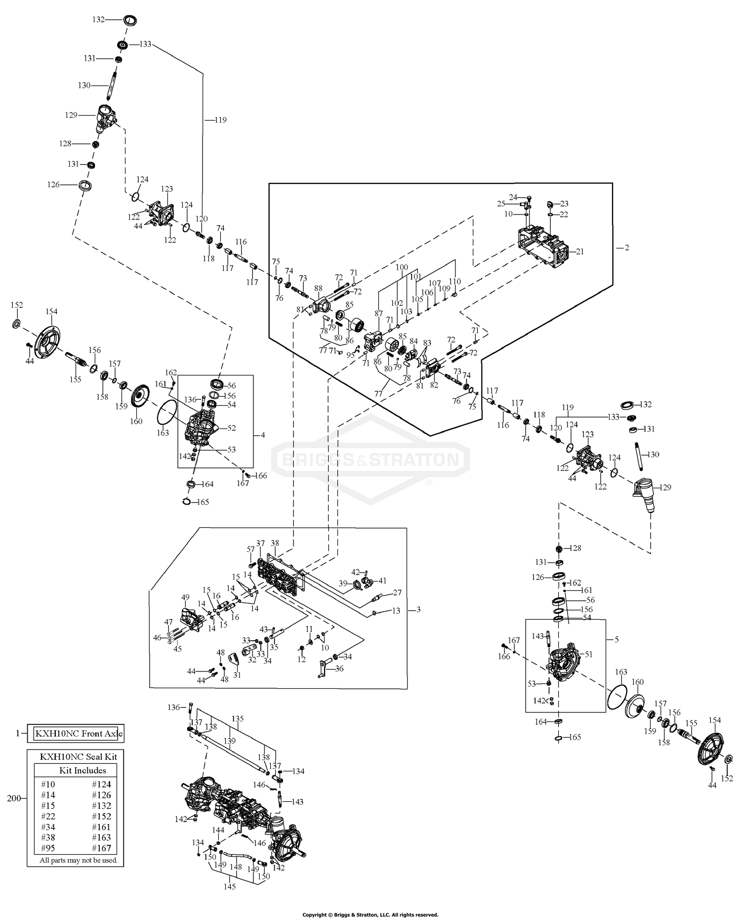 Transaxle SERVICE PARTS - Tuff Torq KXH10NC (1733480)
