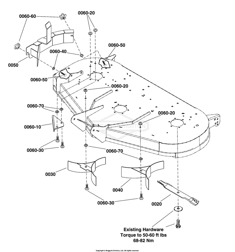 Ferris 1696909 Grass Mulcher Kit, 48" Fabricated Mower Deck ZeroTurn