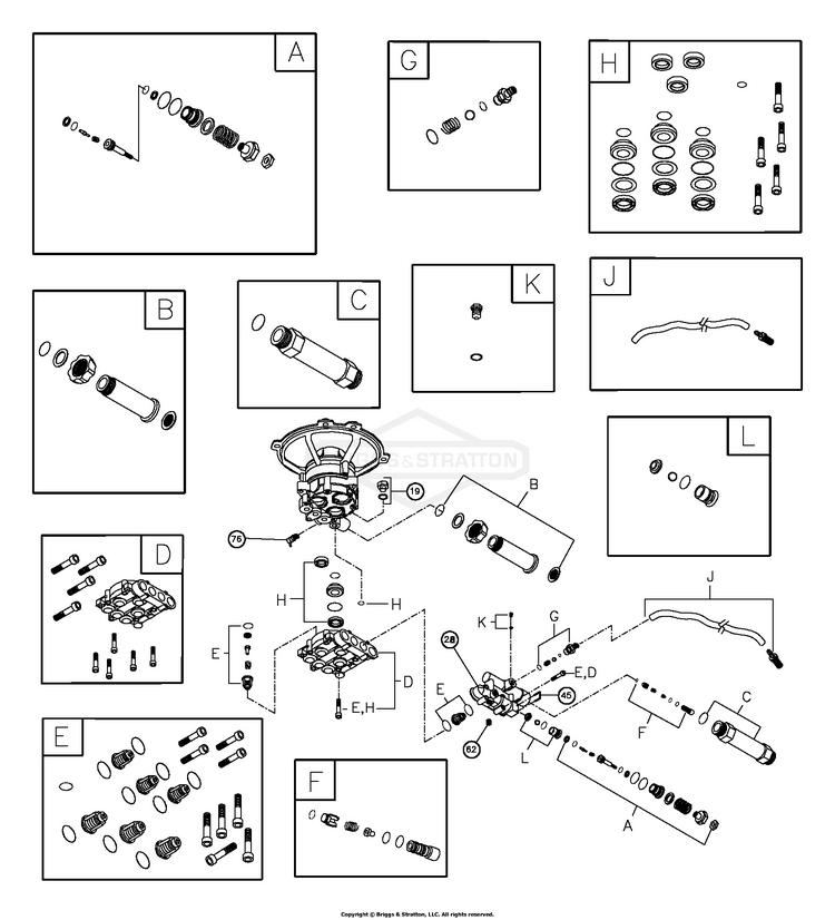 Kit Valvole Tenute Per Idropulitrici Black &amp; Decker BXPW 1300E-1400E