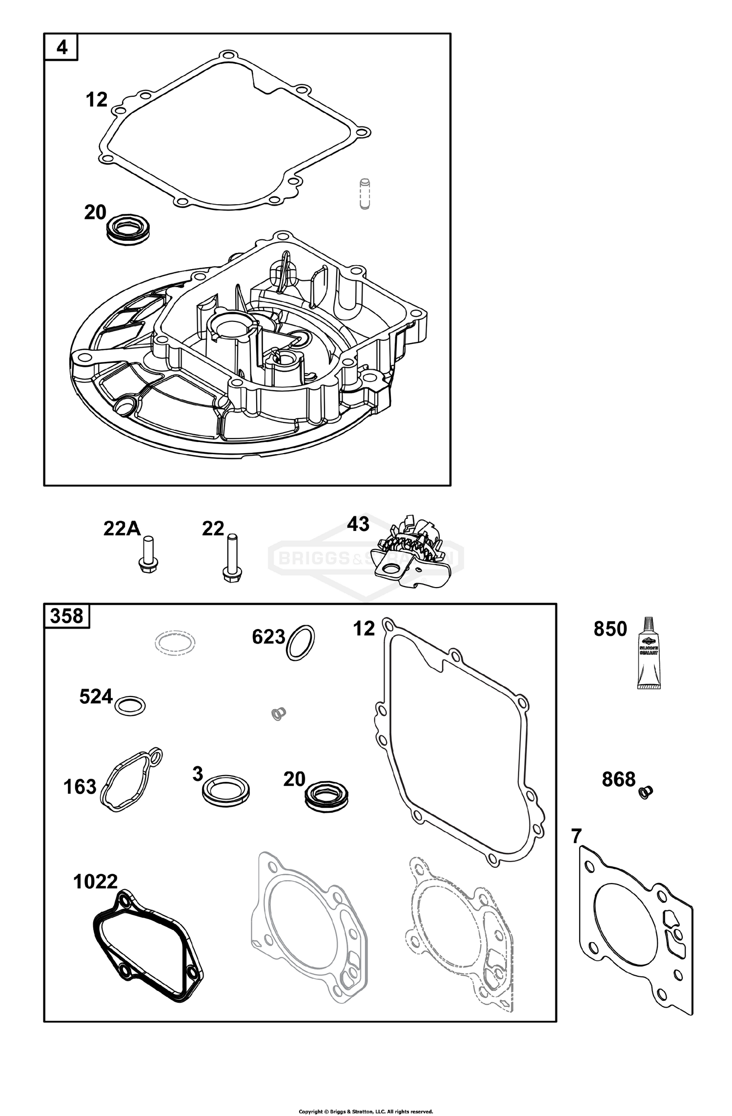 Crankcase Cover/Sump Group