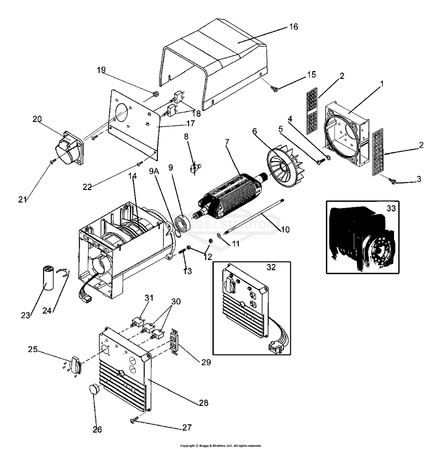 Alternator & Outlet Panel