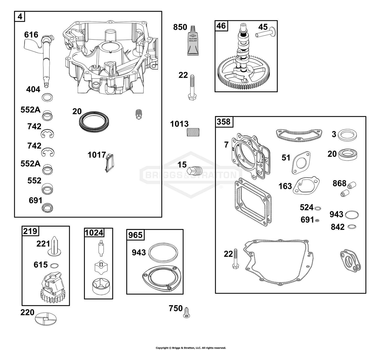 Crankcase Cover/Sump Group