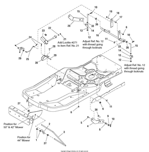 Craftsman zts 7500 42 inch online parts