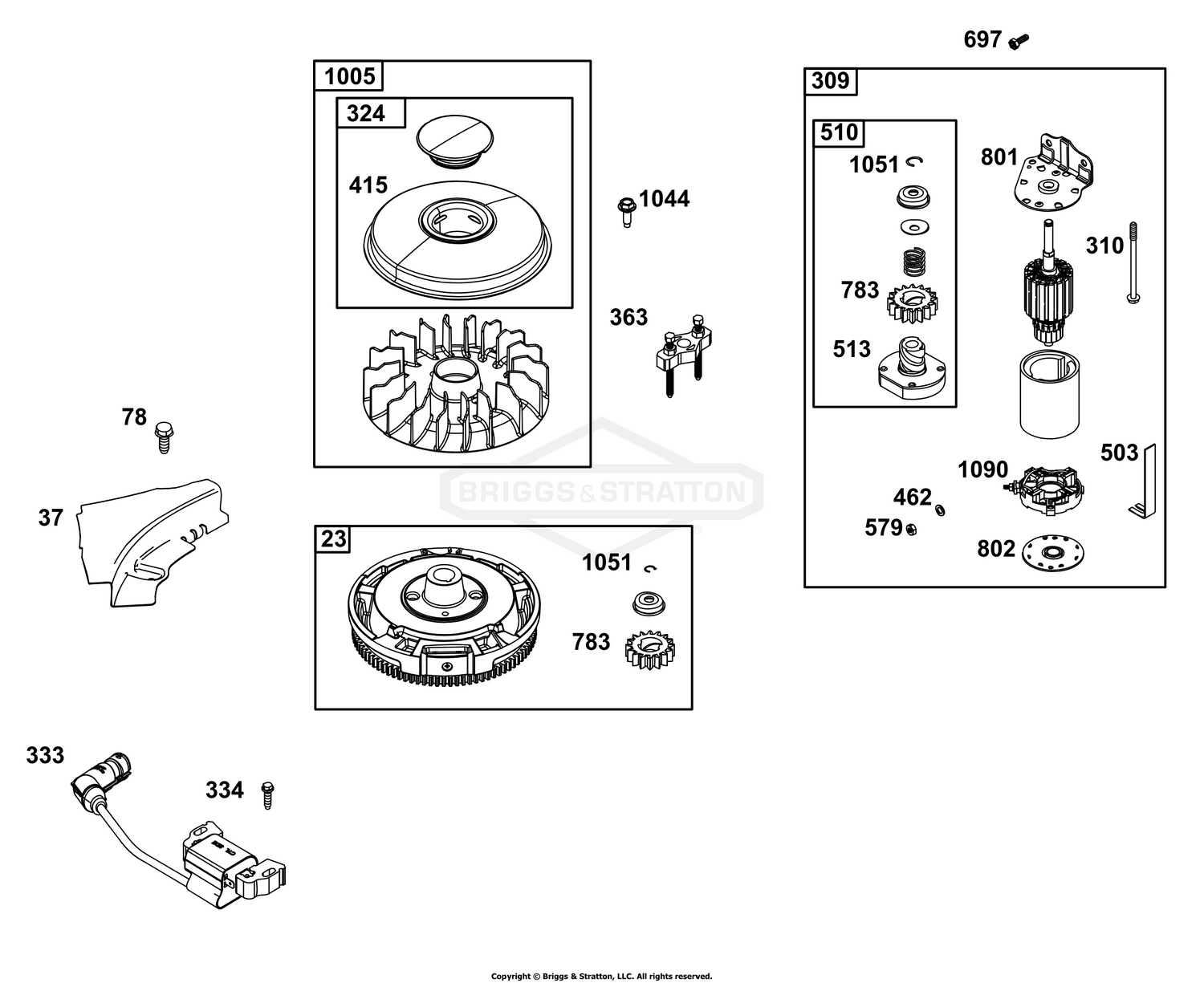 Flywheel, Ignition, and Starter Group