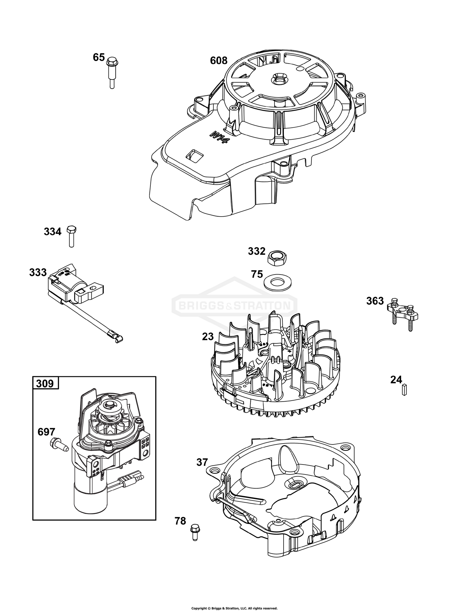 Flywheel, Ignition, and Starter Group