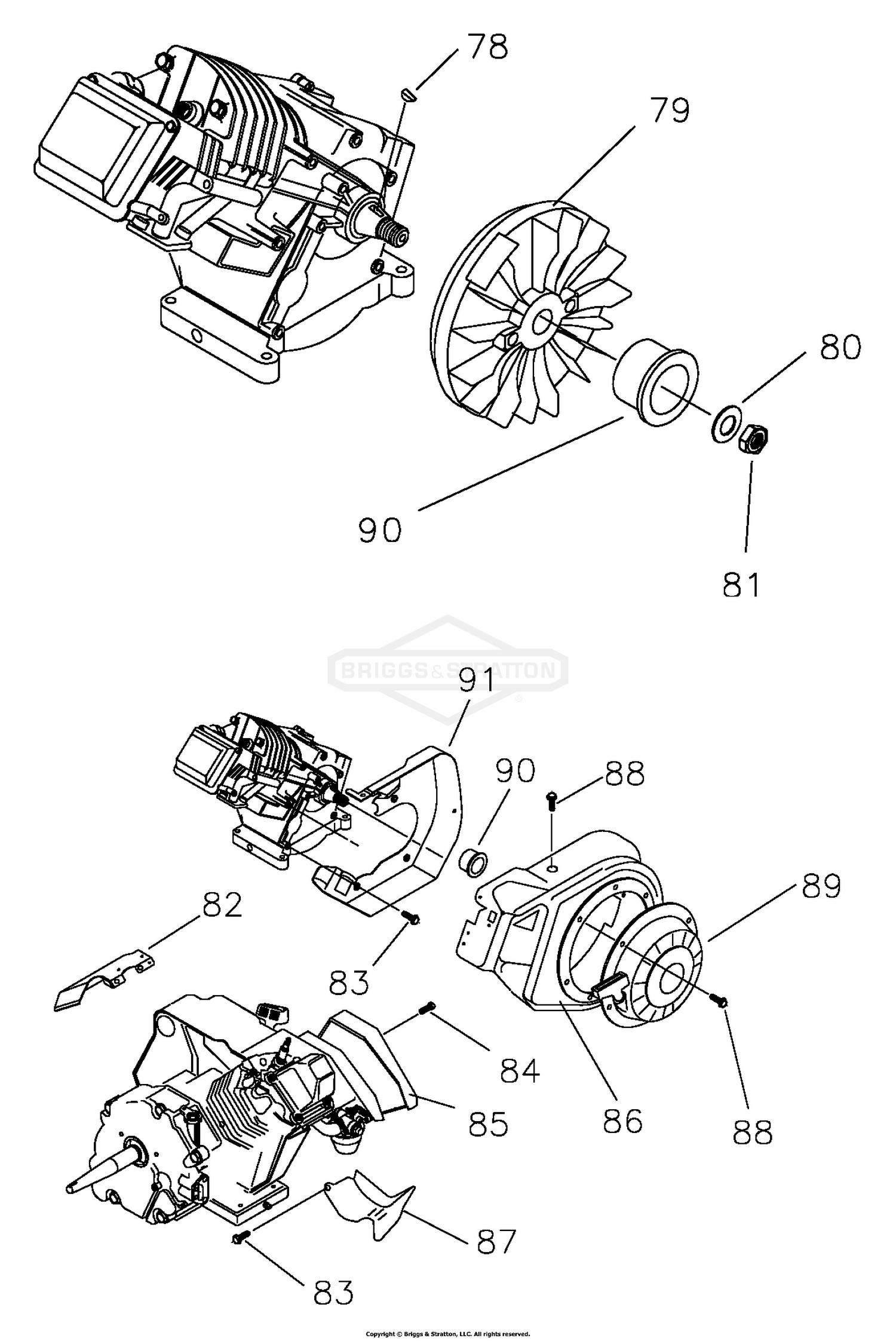 Recoil Starter And Flywheel