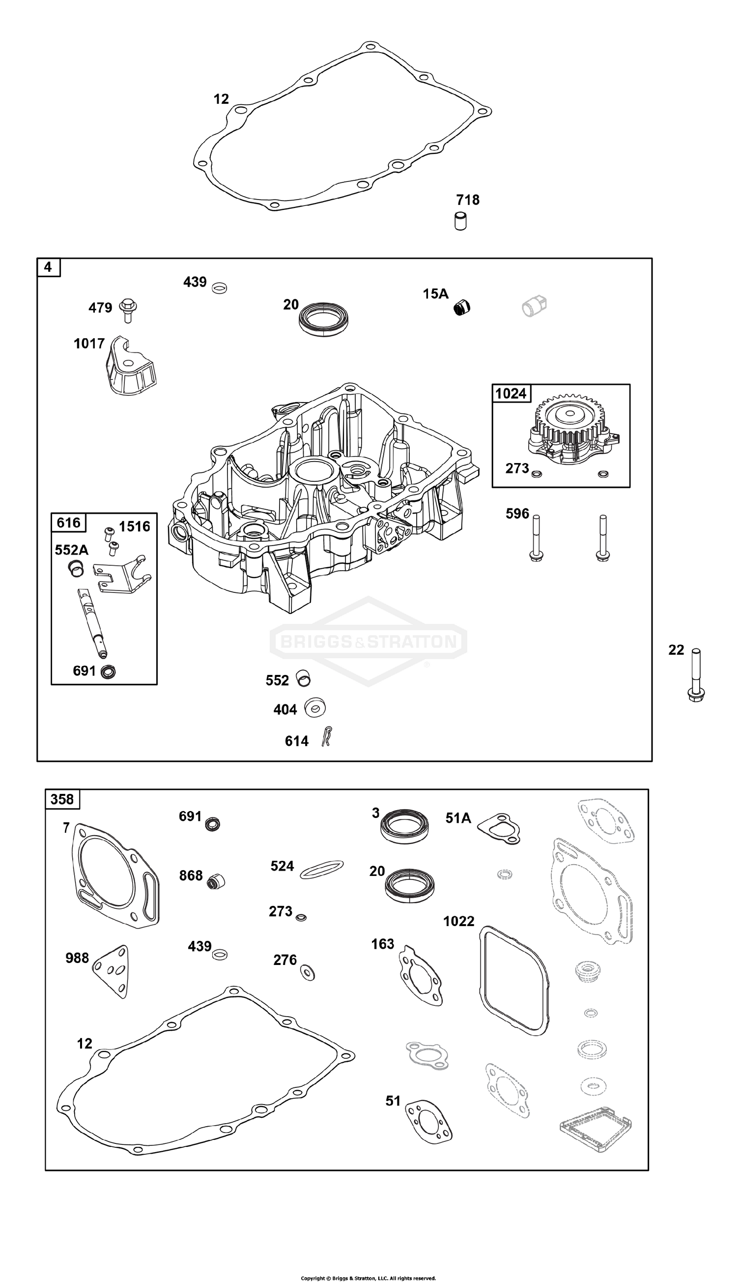Crankcase Cover/Sump Group