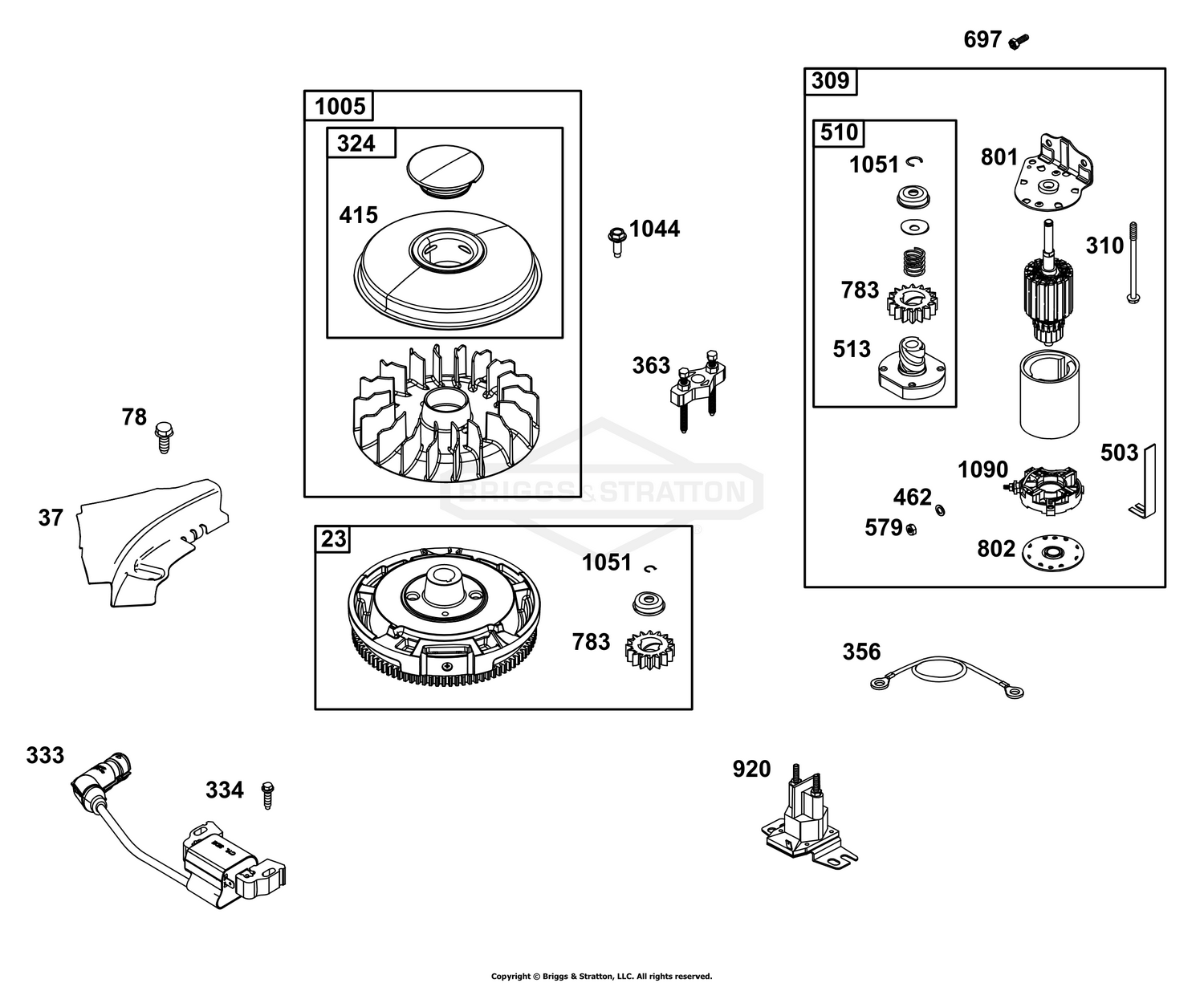 Flywheel, Ignition, and Starter Group