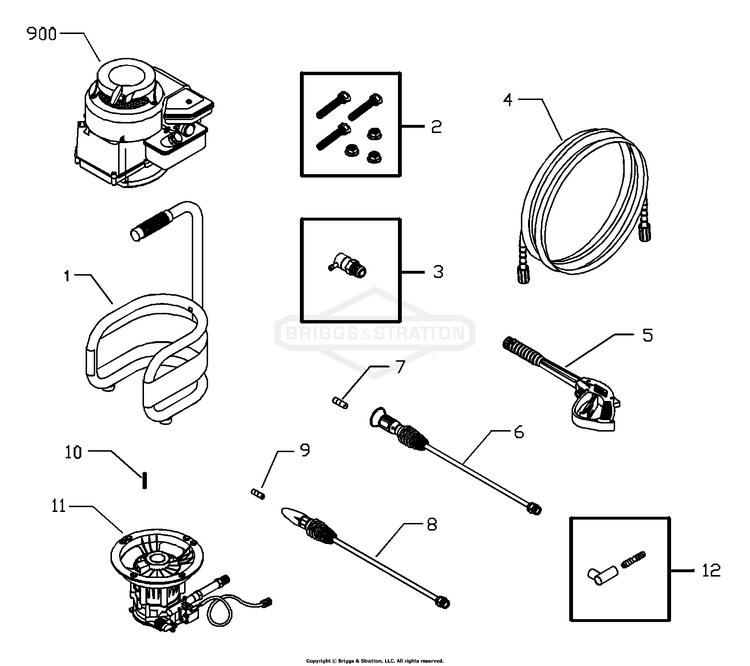 020214-0 Briggs and Stratton Pressure Washer 1,950 PSI - PartsWarehouse