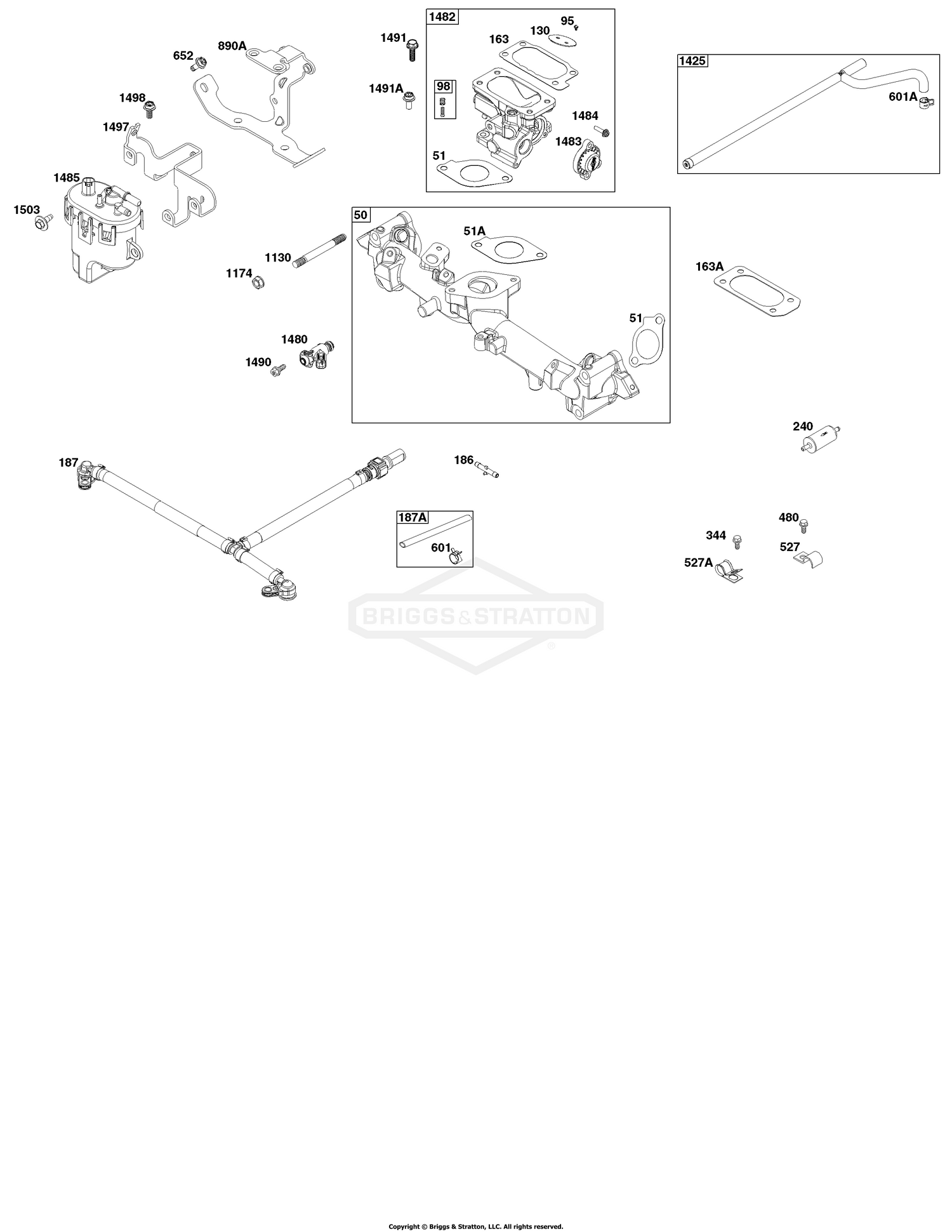 Throttle Body, and Fuel Supply Group