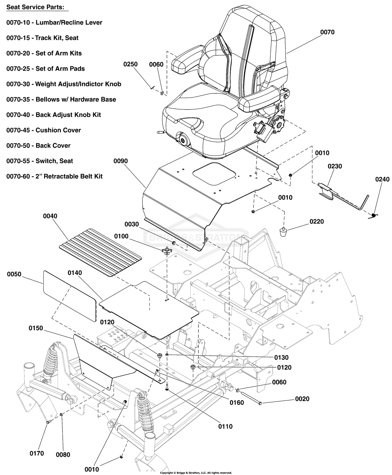 Seat Plate & Floor Group S/N: 4000015531 to 4000875836