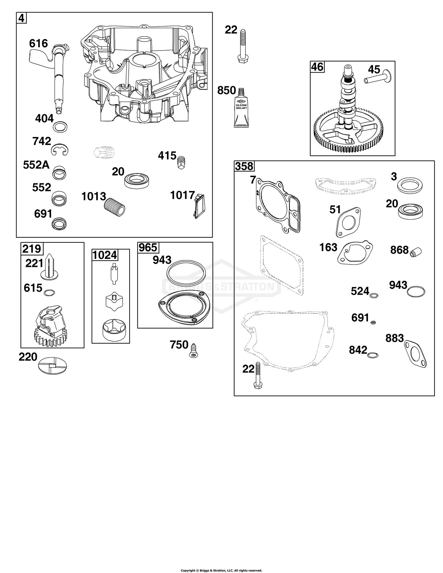 Crankcase Cover/Sump Group