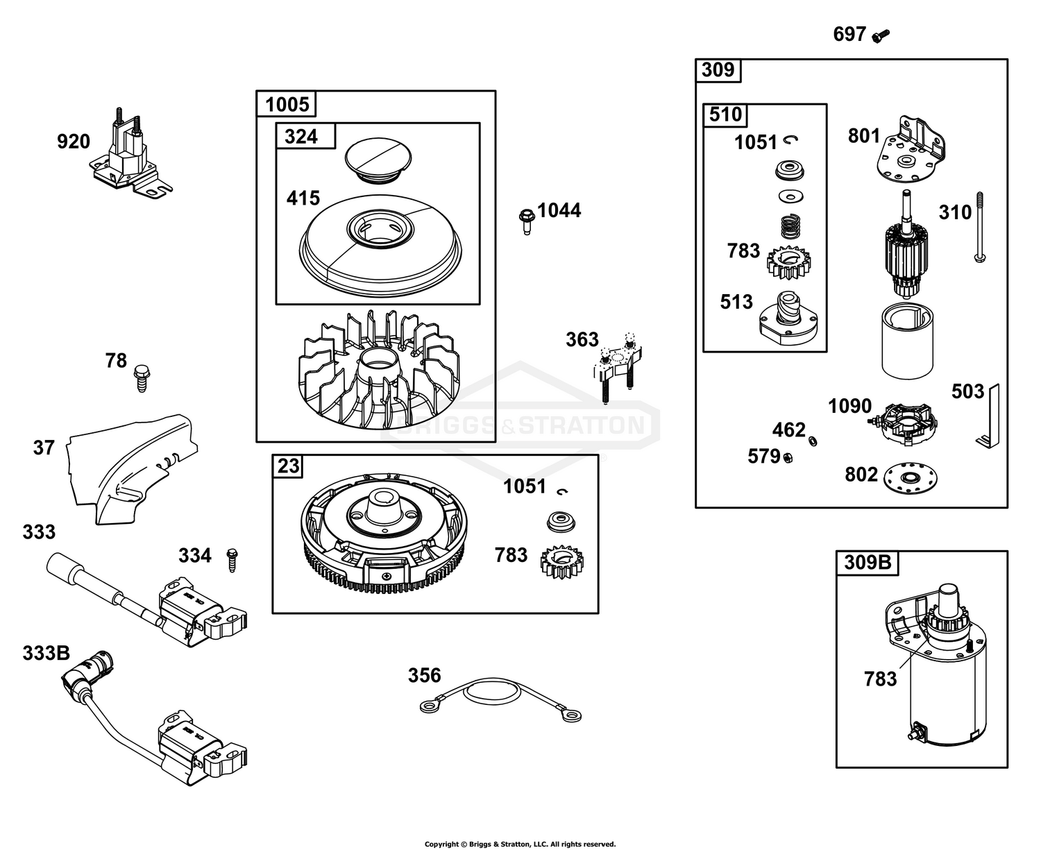 Flywheel, Ignition, and Starter Group
