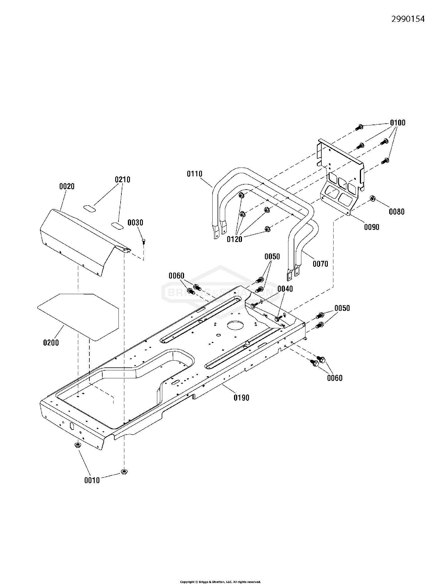 Frame, Footrest, & Two Bar Bumper Group