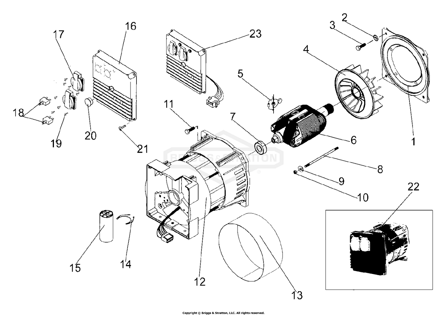 Alternator & Outlet Panel