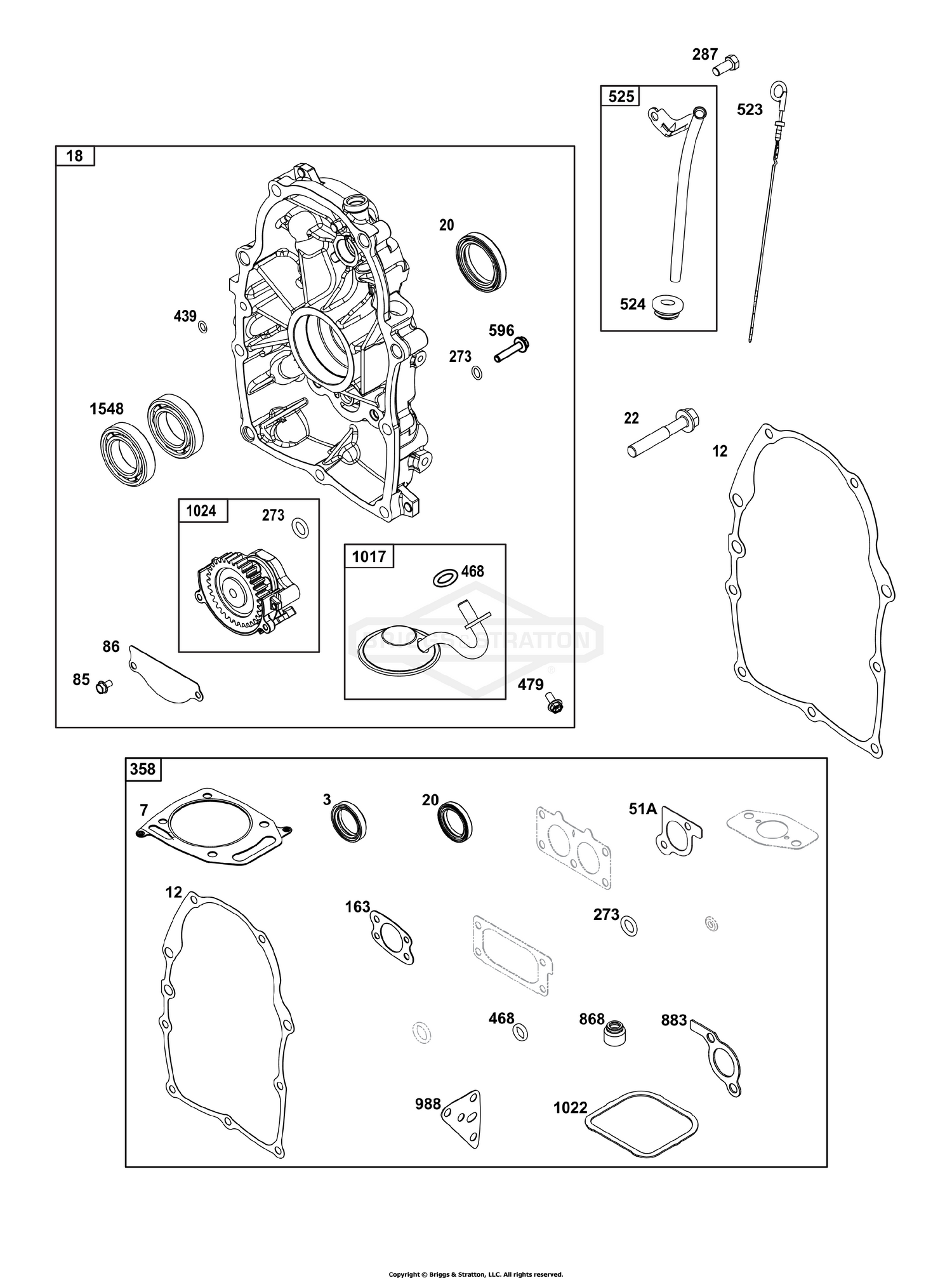 Crankcase Cover/Sump Group